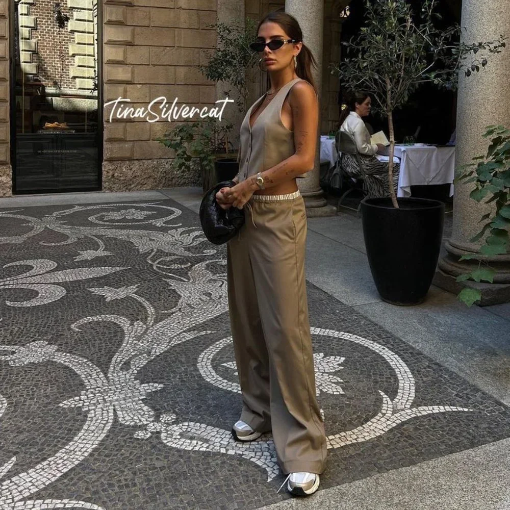 BLOGGER'S FAVE! Zara 2 Piece Combo Boxer Pants And Tailored Vest Set NWT